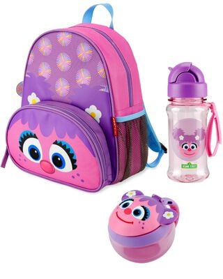 Product image 1 of Sesame Street Little Kid Backpack Straw Bottle & Snack Cup Set - Abby Cadabby