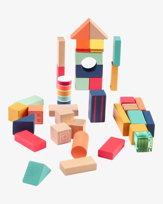 Product image 1 of Baby Wooden Activity Stacking Block Set