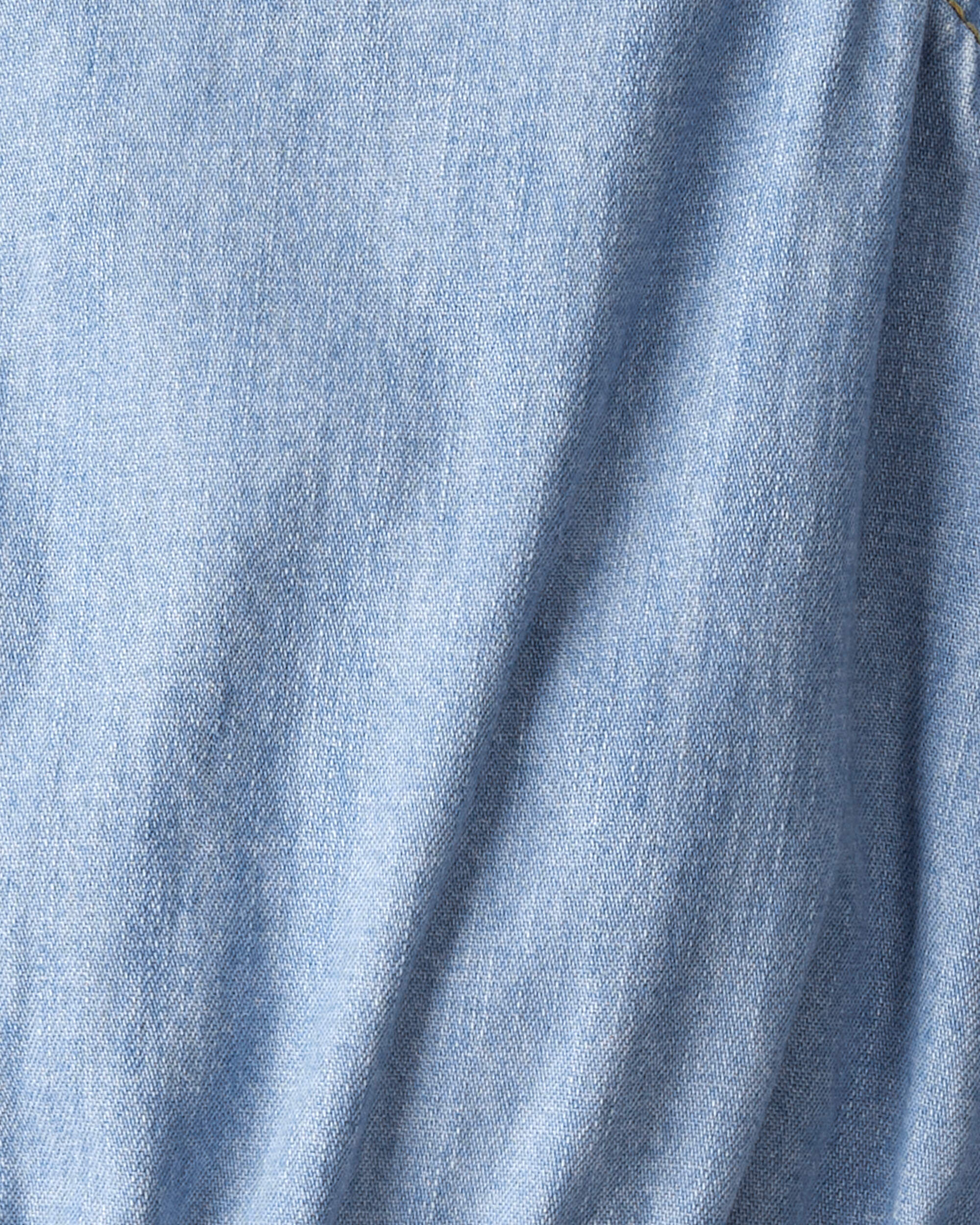 Kid Organic Cotton Chambray Romper