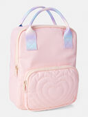 Pink - Girls Stitched Hearts Ombre Straps Mini Backpack - Pink, Selected
