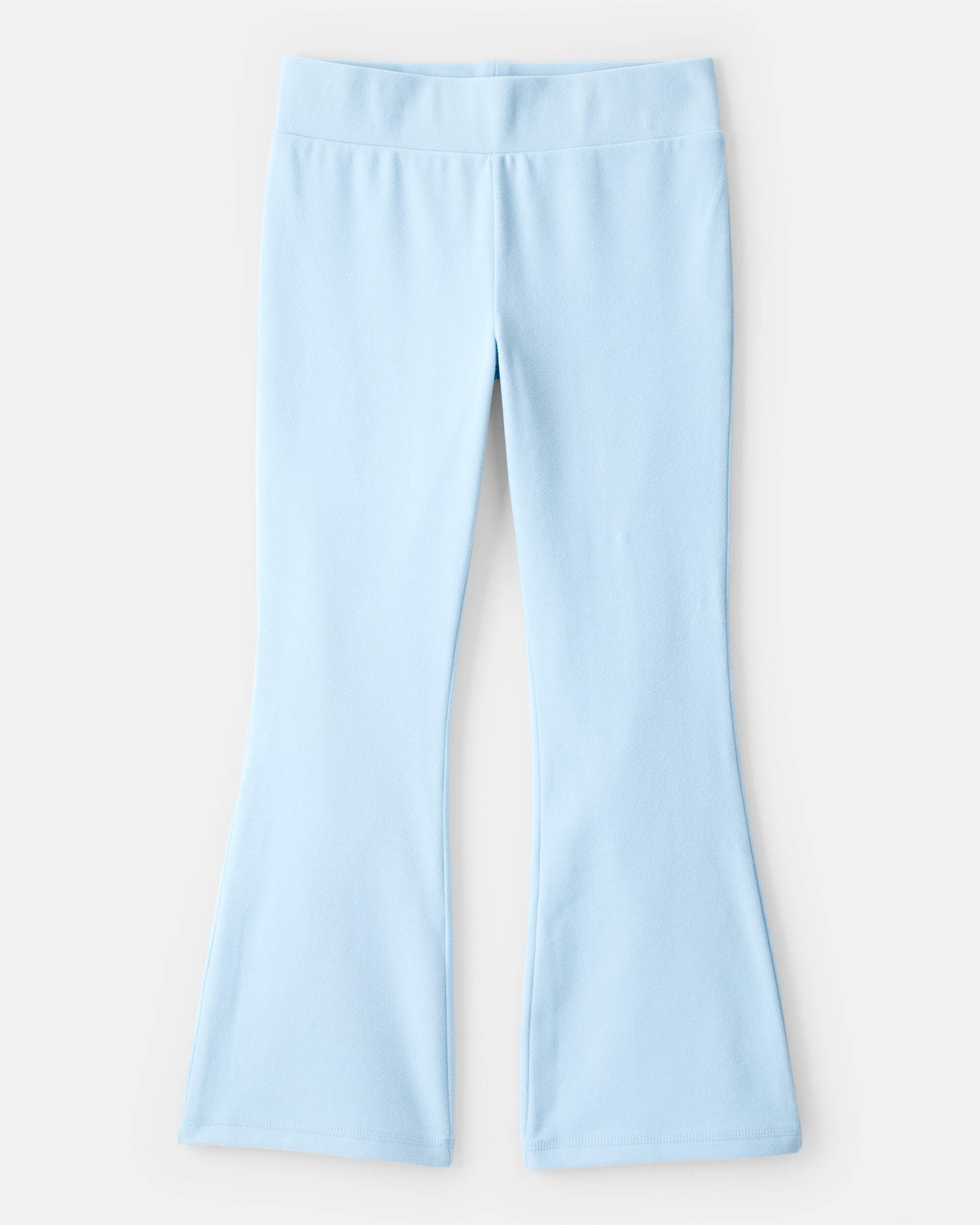 Girls Microfleece Flare Pants - Blue