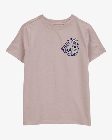  Product image 1 of Kid Skull Short-Sleeve Graphic Tee - Brown