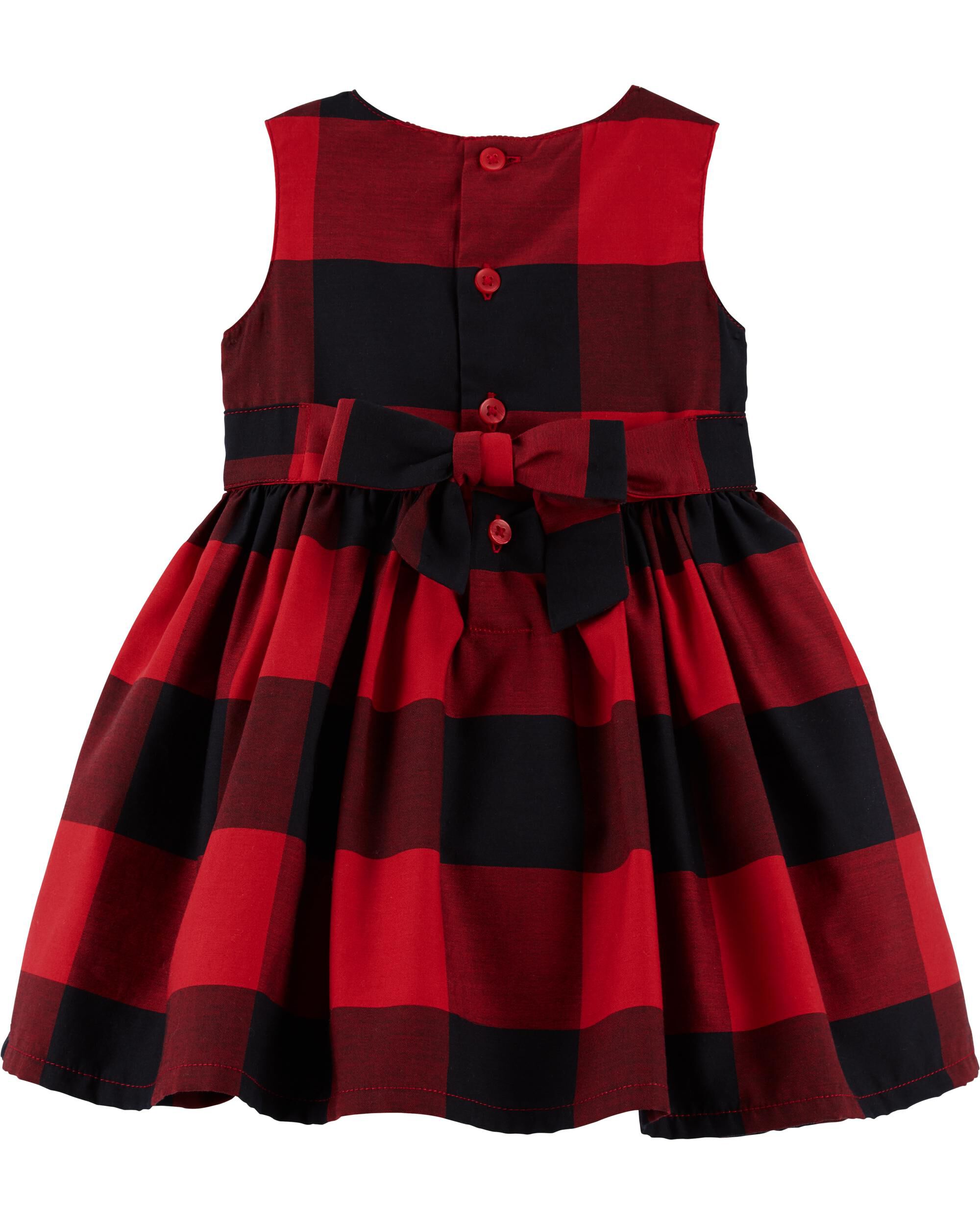 buffalo check holiday dress