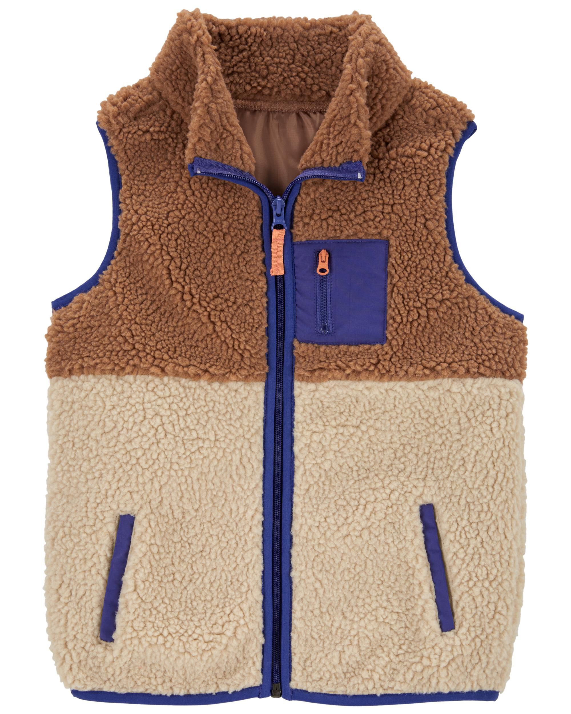 Kid Zip-Up Sherpa Vest - Carter's | Carter's
