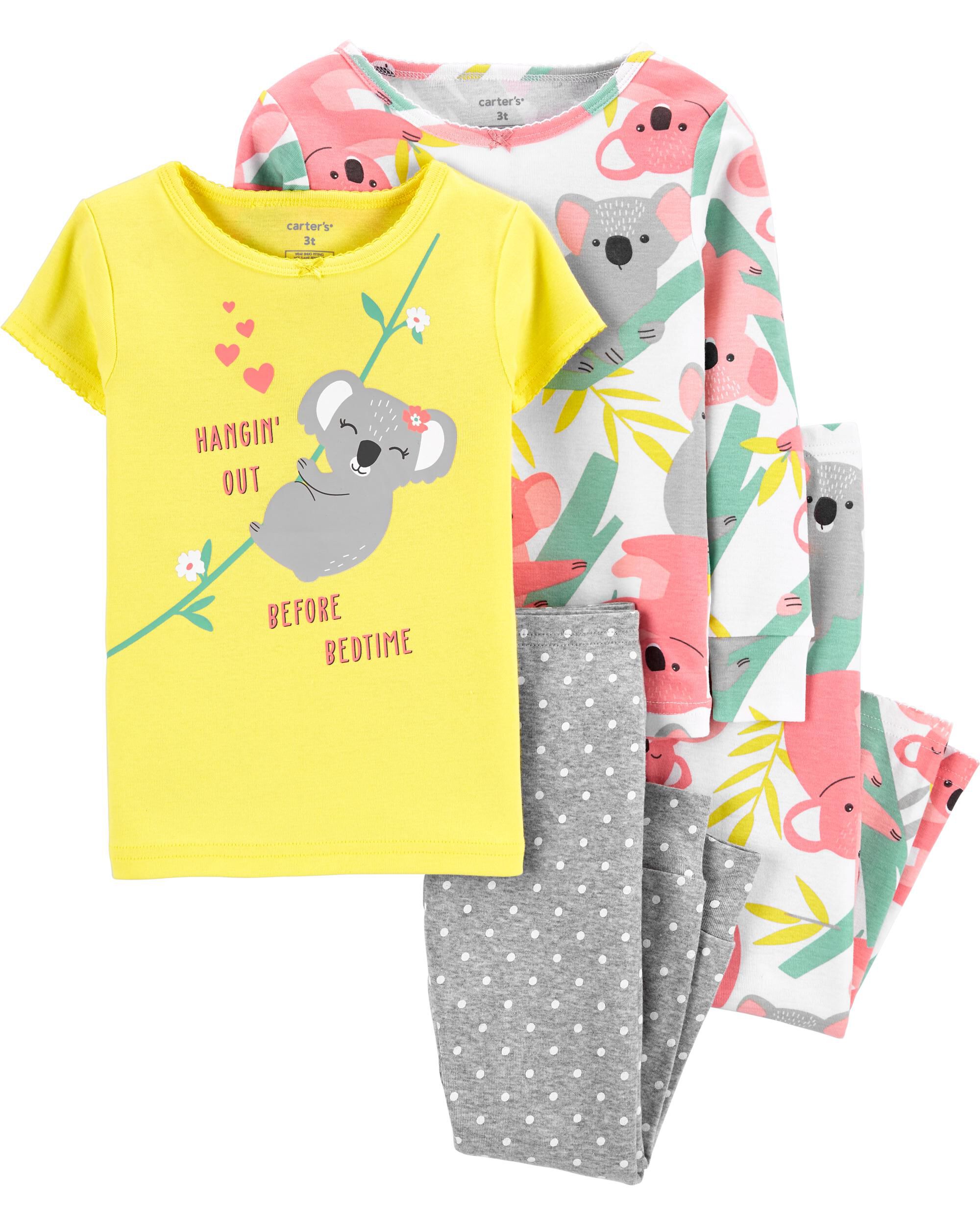 *CLEARANCE* 4-Piece 100% Snug Fit Cotton PJs