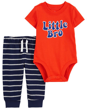 Baby 2-Piece Little Bro Bodysuit Pant Set