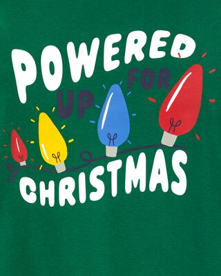Product image 2 of Adult 2-Piece Christmas Lights Cotton & Velboa Pajamas
