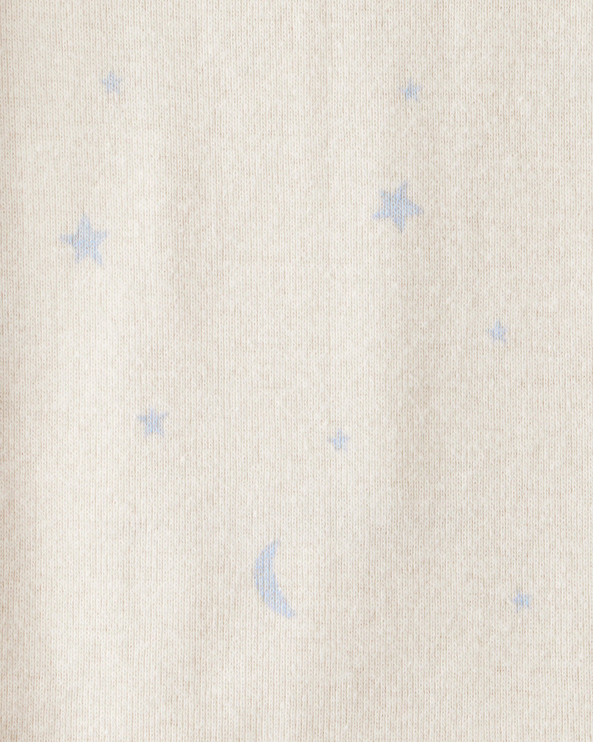 Baby Boy 4-Pack Dragon Star Print Cotton Long-Sleeve Multipack Bodysuits - Blue/White/Green
