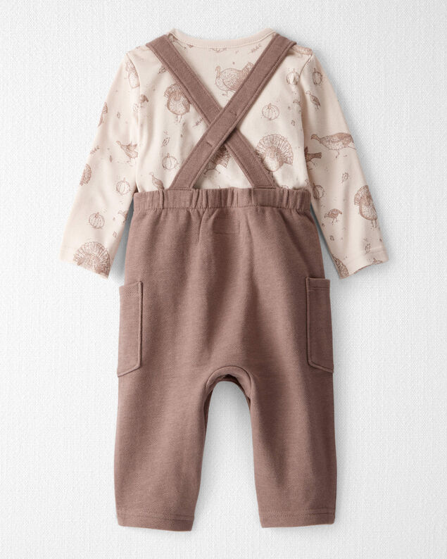 Product image 2 of Baby 2-Piece Organic Overall Set in Autumn Grove Print