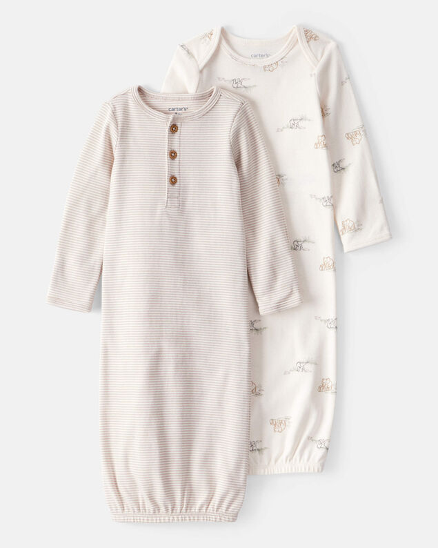 Product image 1 of Baby 2-Pack Sleeper Gowns