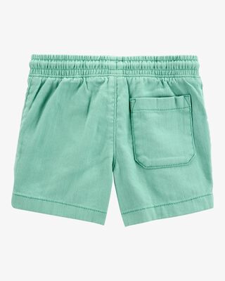 Product image 2 of Toddler Pull-On Twill Shorts - Turquoise