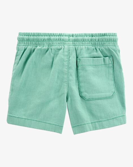  Product image 2 of Toddler Pull-On Twill Shorts - Turquoise
