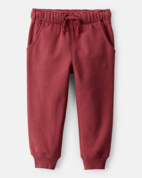 toddler boy daydream fleece joggers - red