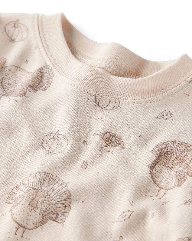 Product image 2 of Baby Organic Cotton Pajamas in Turkey Gobbler Print