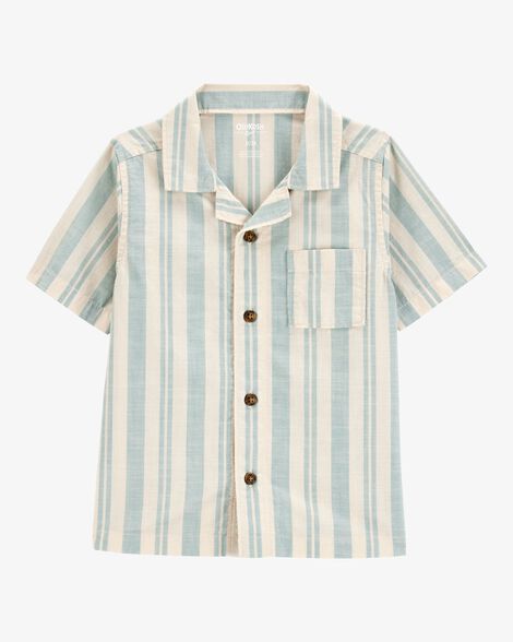  Product image 1 of Toddler Short-Sleeve Striped  Button-Front Shirt