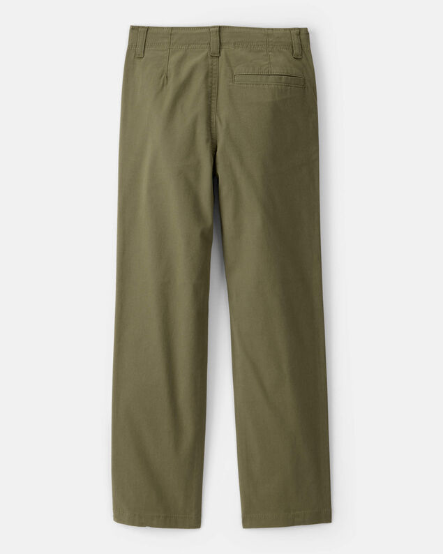 Product image 2 of Boys Flat Front Fashion Pants - Green