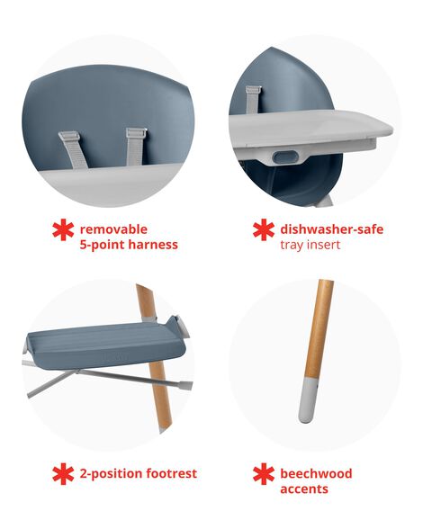  Product image 3 of EON 4-in-1 High Chair - Slate Blue