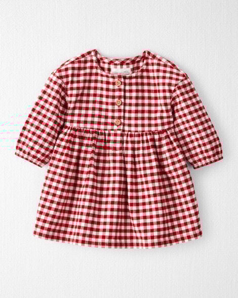 Baby Girl Organic Cotton Flannel Dress