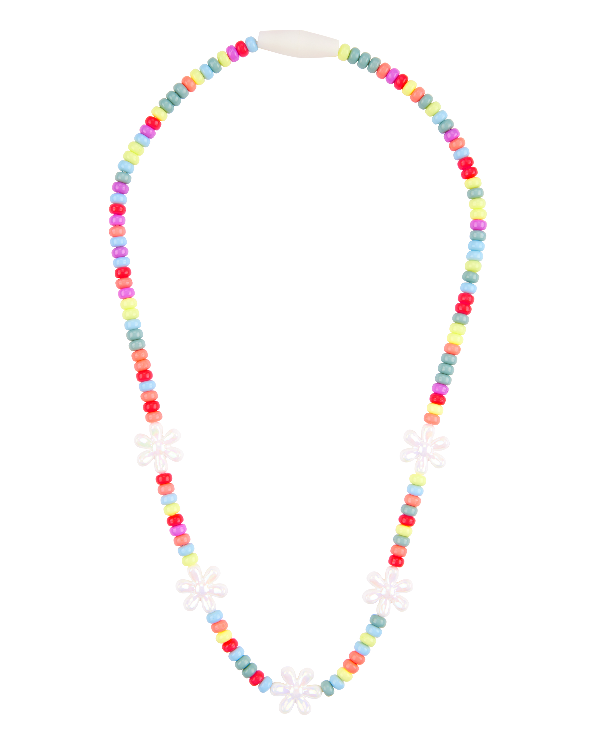 Girls Flower Beaded Necklace