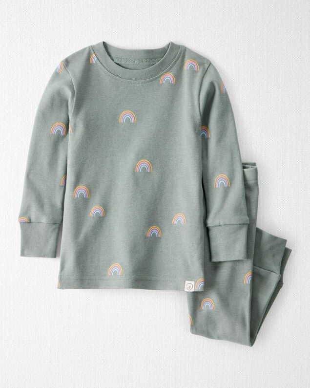 Product image 1 of Baby Organic Cotton Pajamas in Magical Rainbow Print