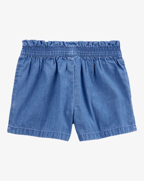  Product image 2 of Toddler Chambray Pull-On Shorts - Blue