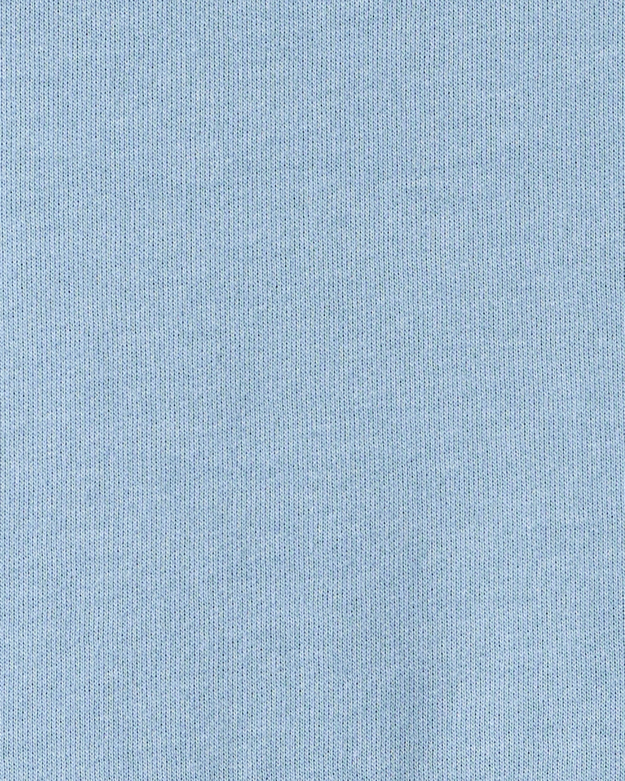 Toddler Boy Solid Fleece Long-Sleeve Hoodie - Blue