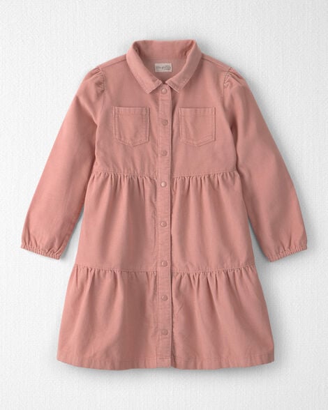 Girls Organic Cotton Corduroy Dress