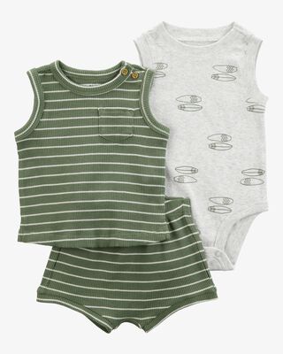 Product image 1 of Baby 3-Piece Surfboard Little Short Set