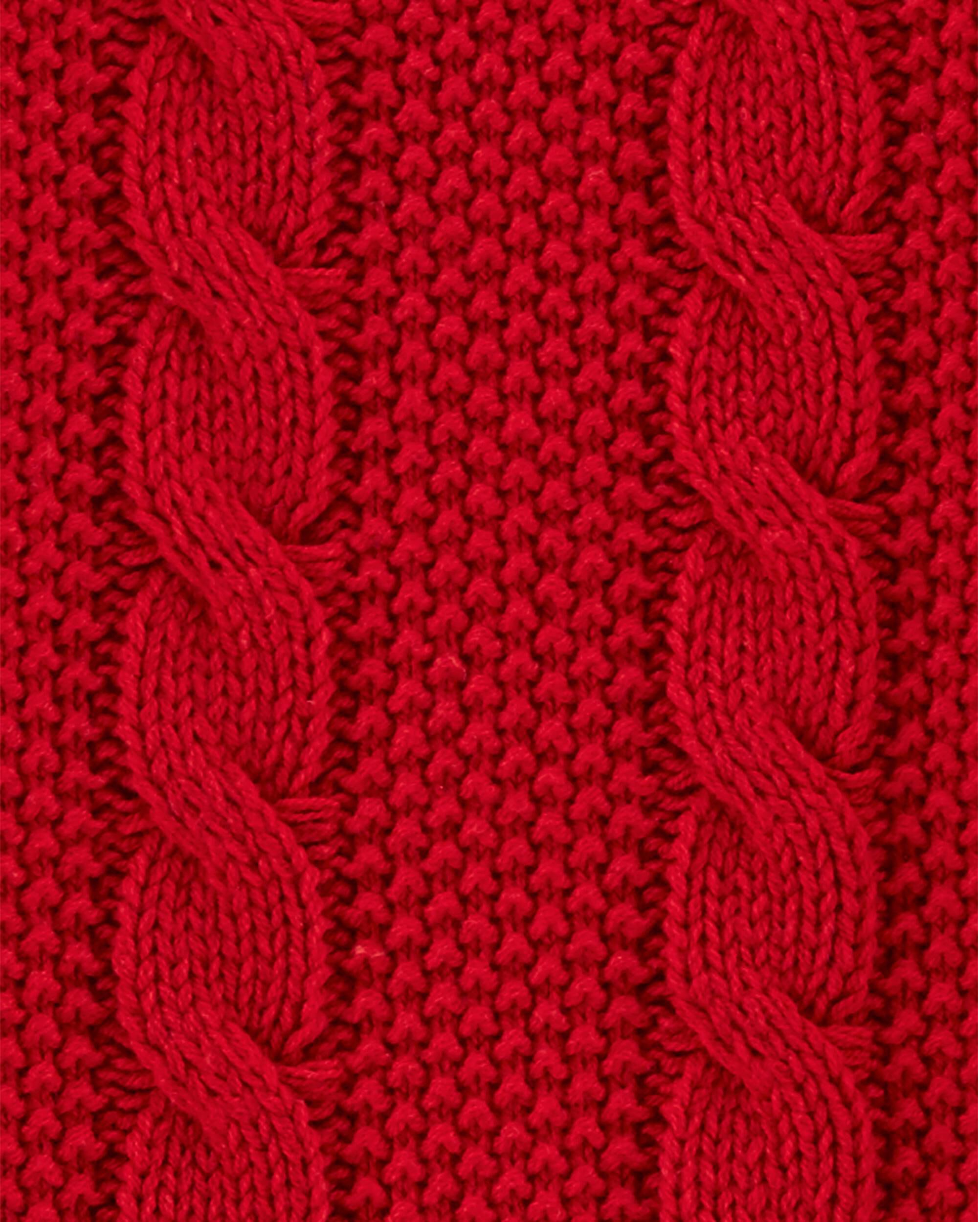 carters red sweater dress