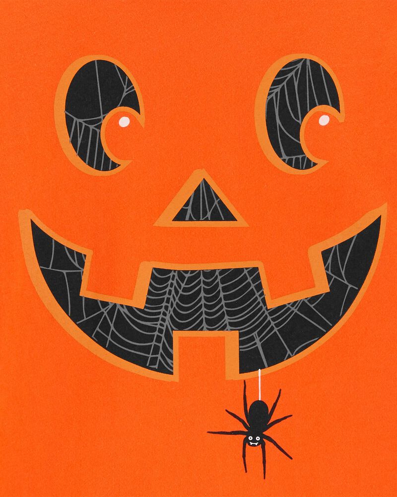 Orange Glow Halloween Jack-O-Lantern Jersey Tee | carters.com