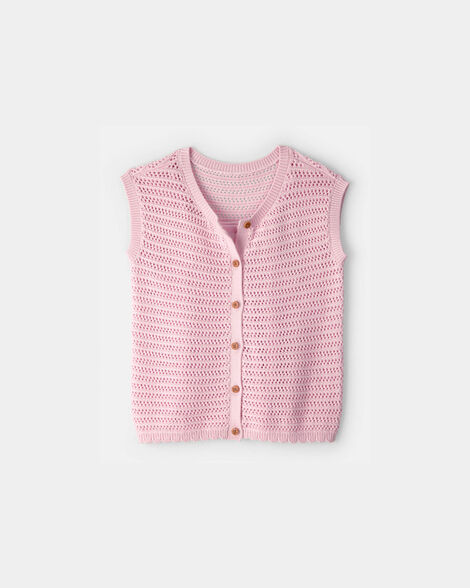 Girls 2-Piece Sweater Top Set - Pink