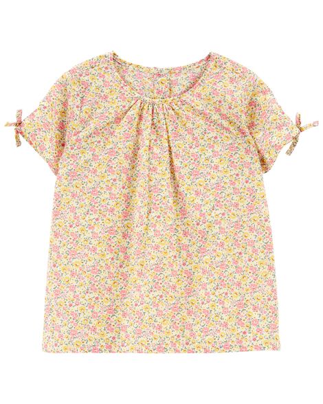  Product image 1 of Daisy Print Peasant Top