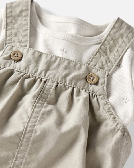 Baby 2-Piece Organic Cotton Gauze Checkered Set