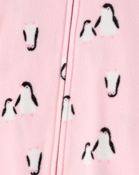 Product image 2 of Baby 1-Piece Penguin Fleece Footie Pajamas