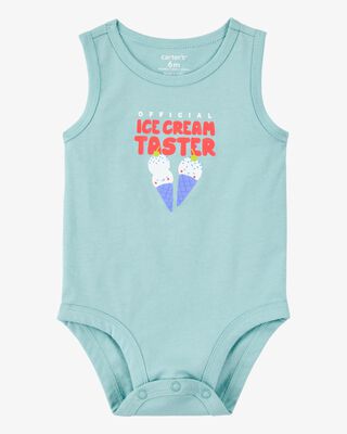 Product image 1 of Baby Official Ice Cream Taster Sleeveless Bodysuit