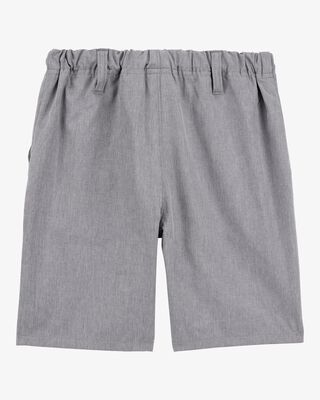 Product image 2 of Kid Poplin Pull-On Uniform Shorts - Grey 