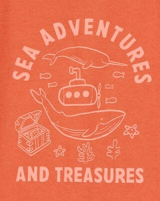 Product image 2 of Toddler Sea Adventures Short-Sleeve Graphic Tee - Orange