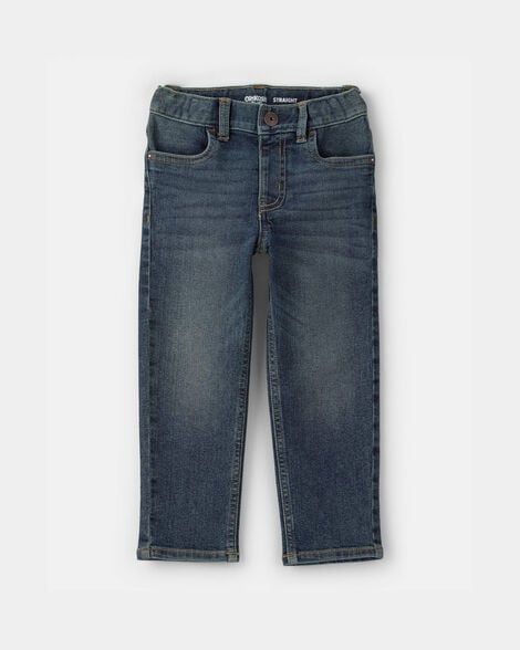 Toddler Faded Dark Wash Straight-Leg Jeans
