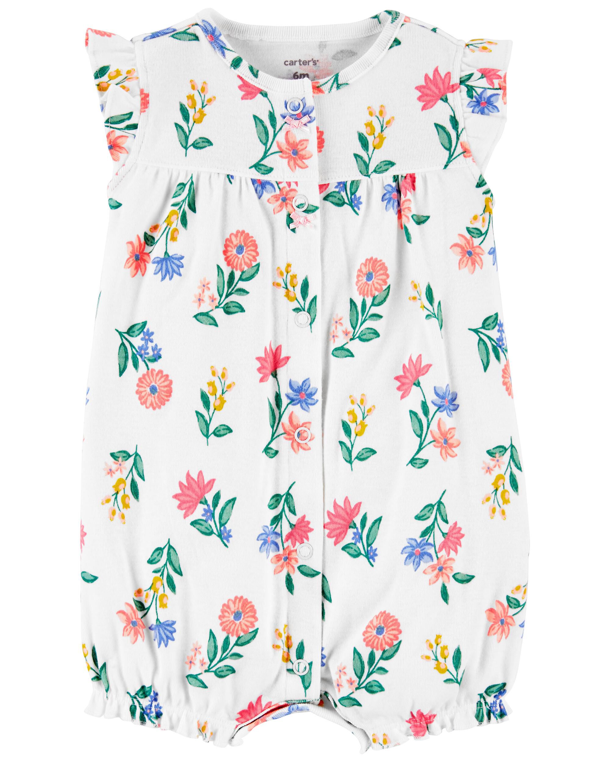 *DOORBUSTER* Floral Snap-Up Romper