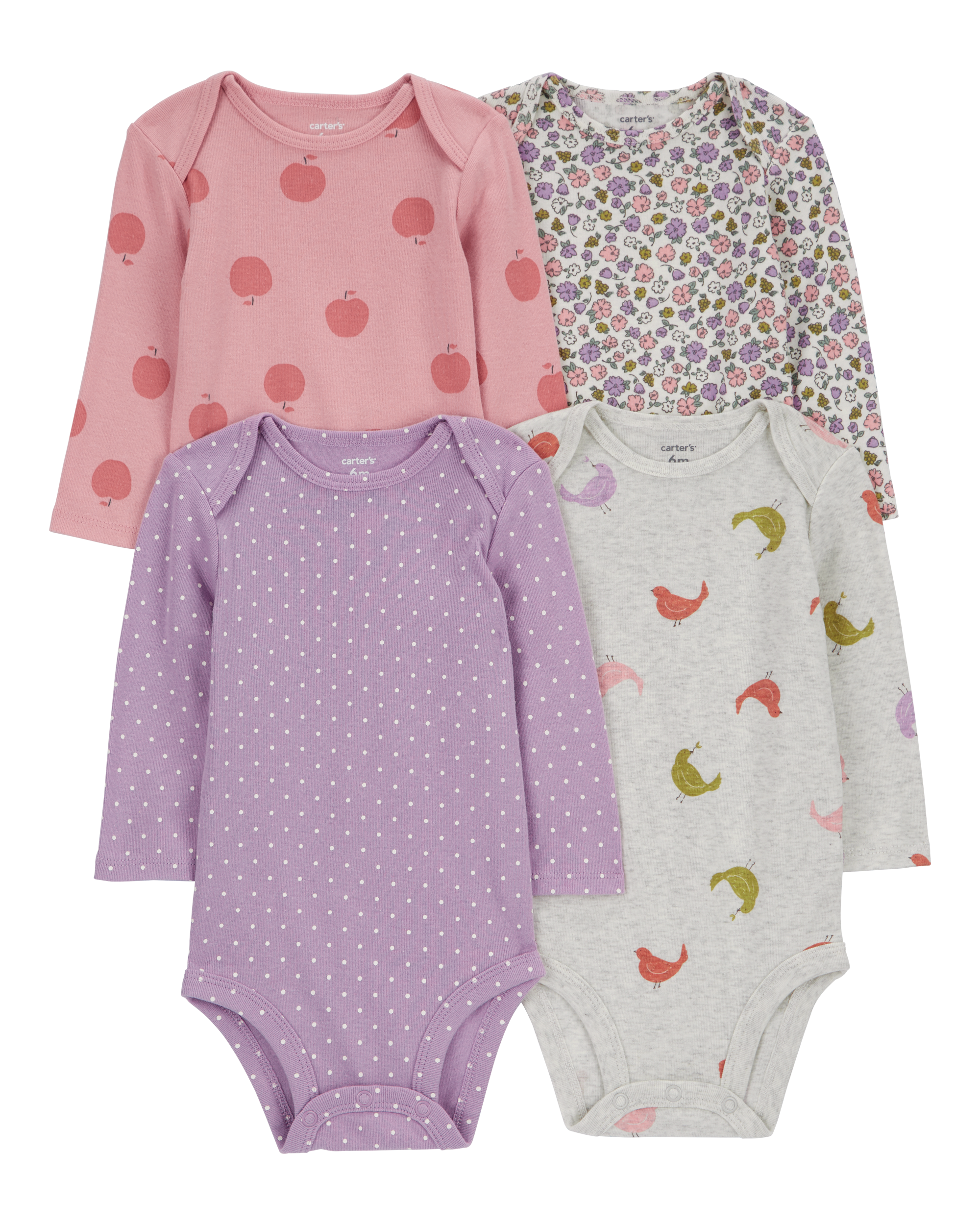 Baby 4-Pack Long-Sleeve Original Bodysuits
