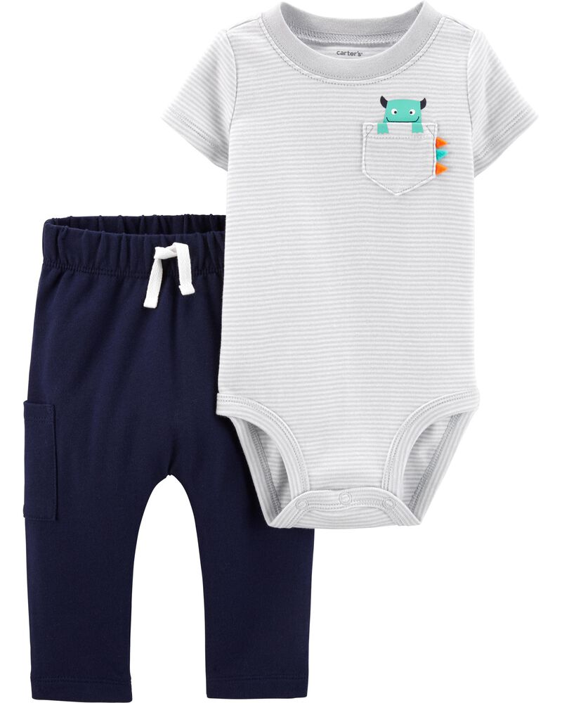 2 Piece Monster Bodysuit Pant Set Carters Com