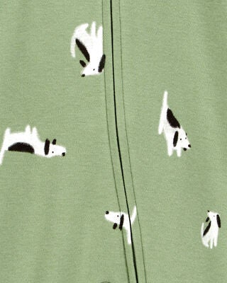 Product image 2 of Baby Dog 2-Way Zip Cotton Sleep & Play Pajamas