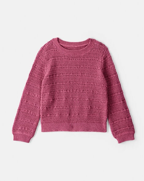 Product image 1 of Toddler Girl Long-Sleeve Sweater - Pink
