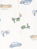 Multi - Baby Car Print PurelySoft Footie 1-Piece Pajamas - Ivory, Selected