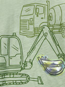 Green - Toddler Construction Foil Long-Sleeve Tee - Green, Selected