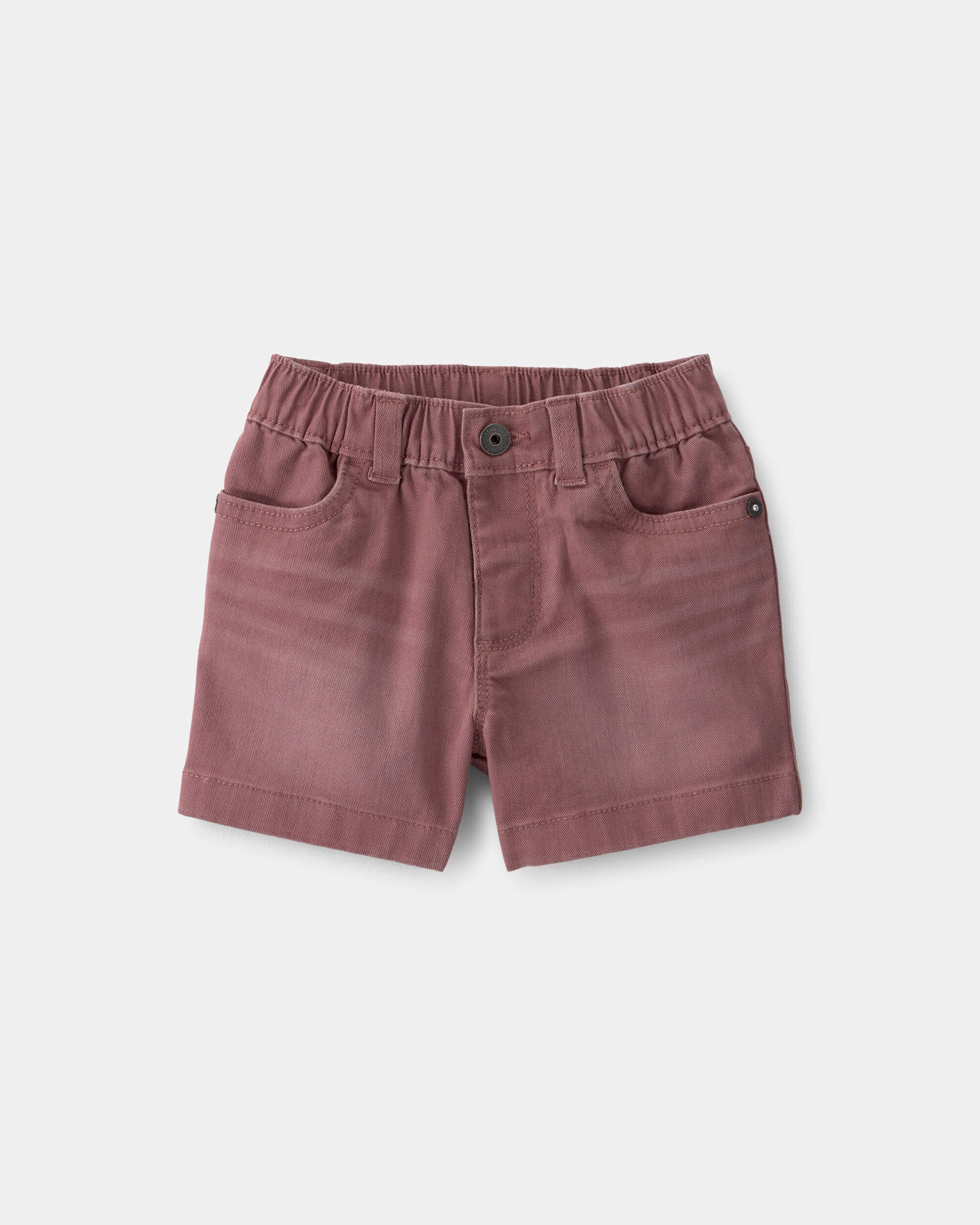 OshKosh Bgosh Baby Boy Twill Pull-On Shorts 12M Brown 9$