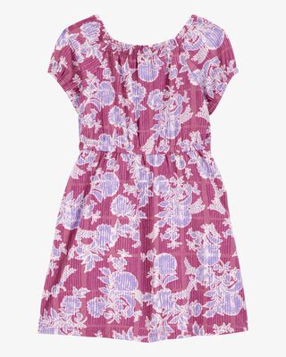 Product image 2 of Toddler Smocked Floral Print Dress - Pink