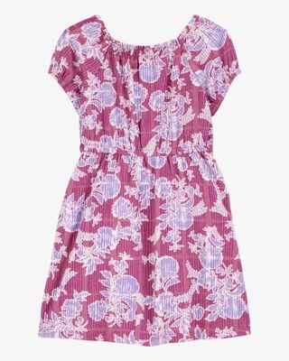 Product image 2 of Toddler Smocked Floral Print Dress - Pink