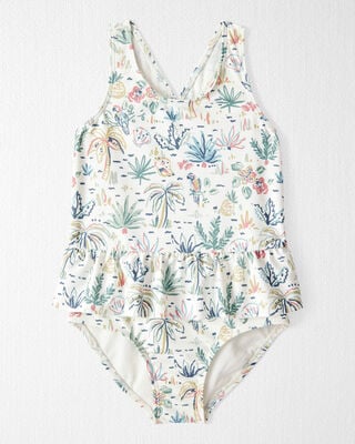 Product image 1 of Toddler Recycled Tropical Print Swimsuit