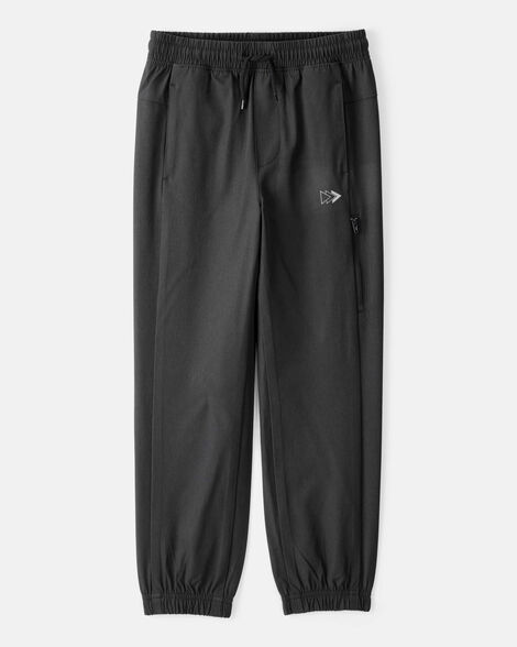 boys active woven jogger - black